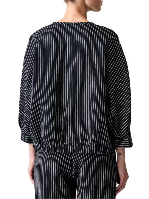 Camicia gessata con maniche 3/4 Tommy Hilfiger | WW0WW510600BI